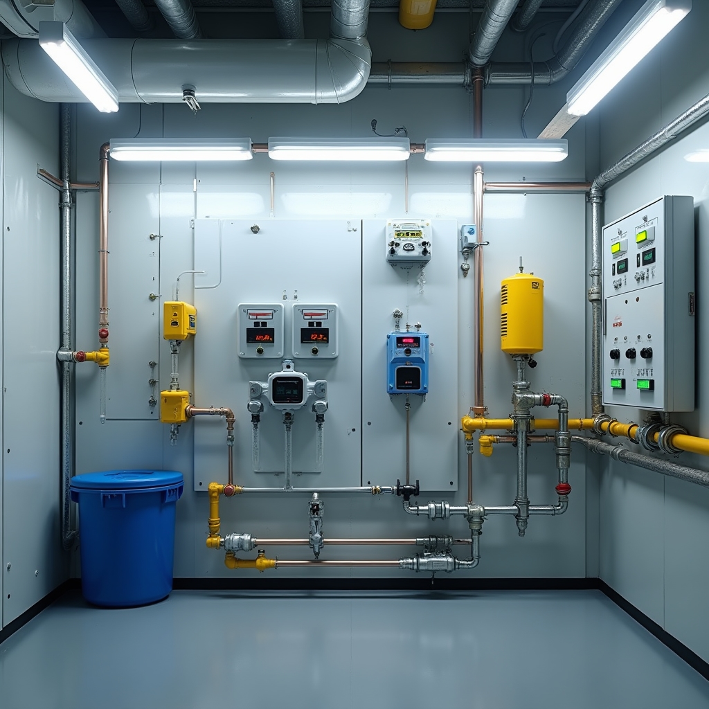 Sistema de dosificación automática de cloro en cuarto técnico